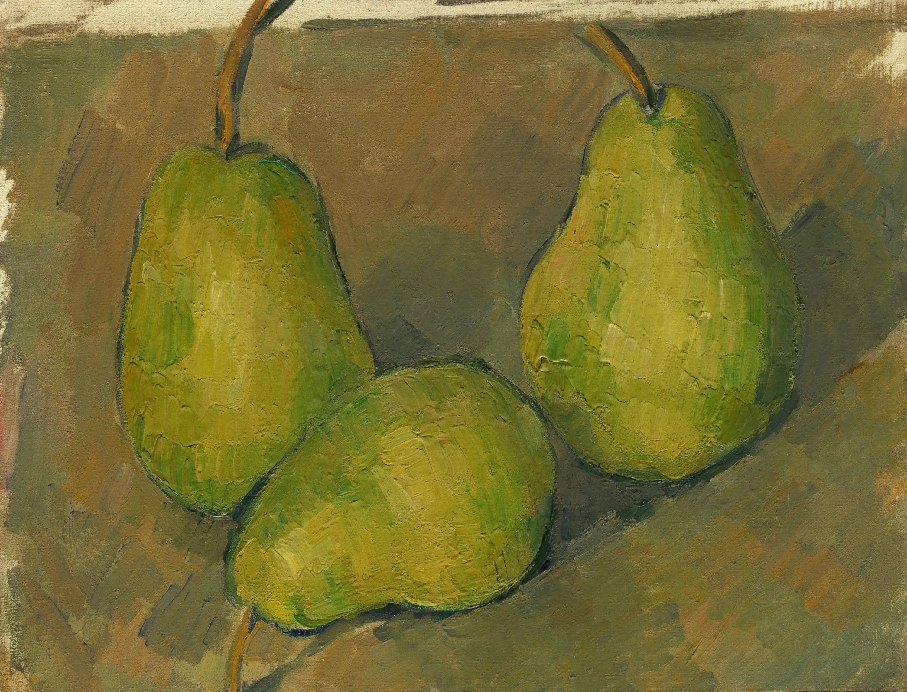 Reproduction du tableau « Trois poires - Paul Cézanne » par Alpha Reproduction en peinture à l’huile