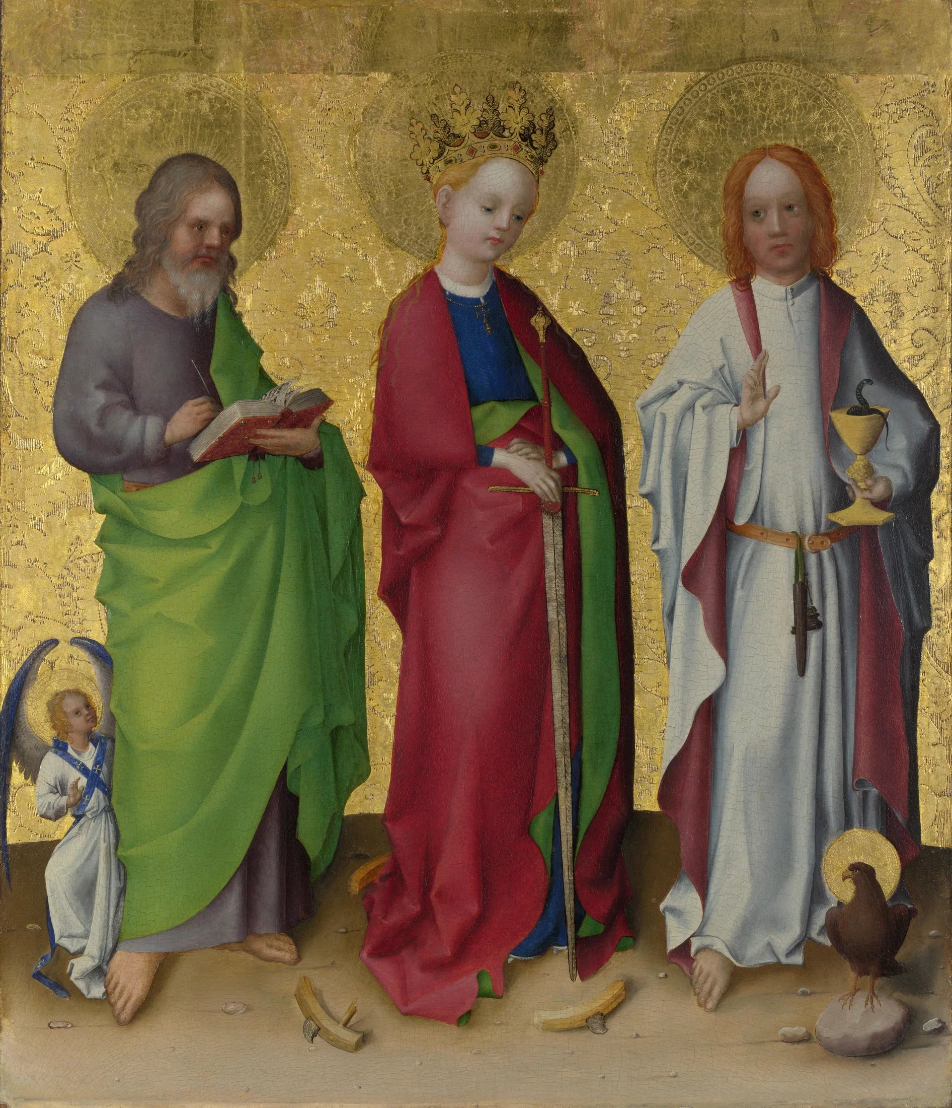 Trois Saints - Stefan Lochner image 1 reproduction artisanale de tableau