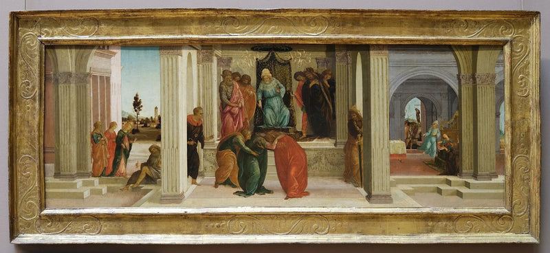 Three Scenes from the Story of Esther - Sandro Botticelli