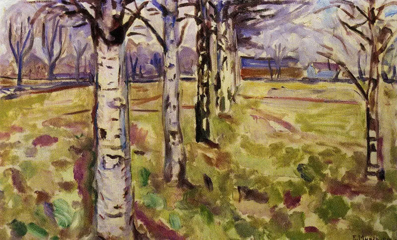 Birch Trunks - Edvard Munch