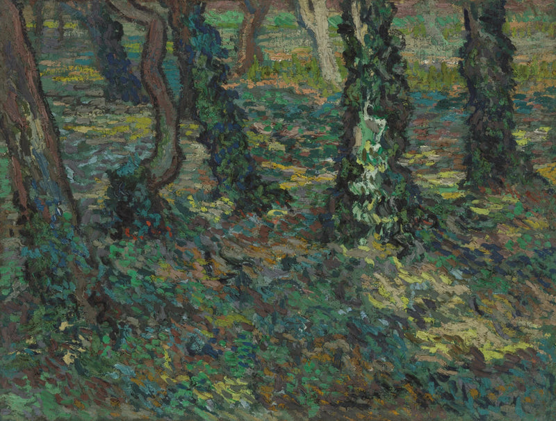 Tree trunks with ivy - Vincent van Gogh