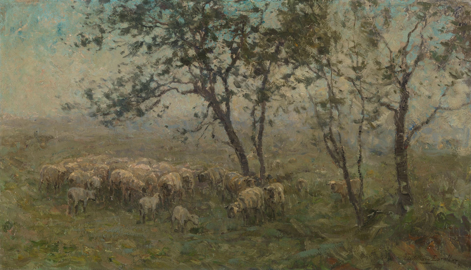 Un troupeau de moutons - William Charles Estall