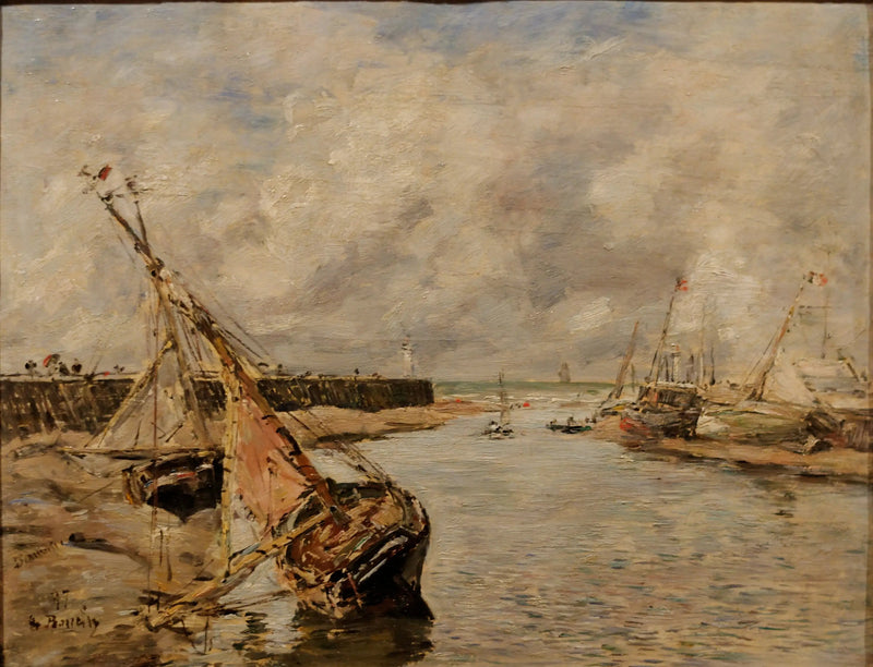 Trouville-Deauville – Low Tide - Eugène Boudin