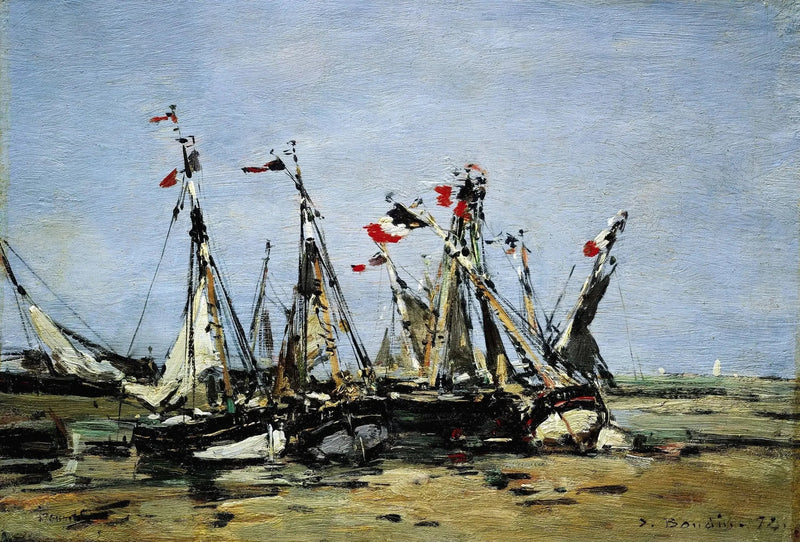 Trouville, Waiting for the Tide - Eugène Boudin