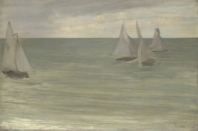 Trouville (Gray and Green, the Silver Sea) - James Abbott McNeill Whistler