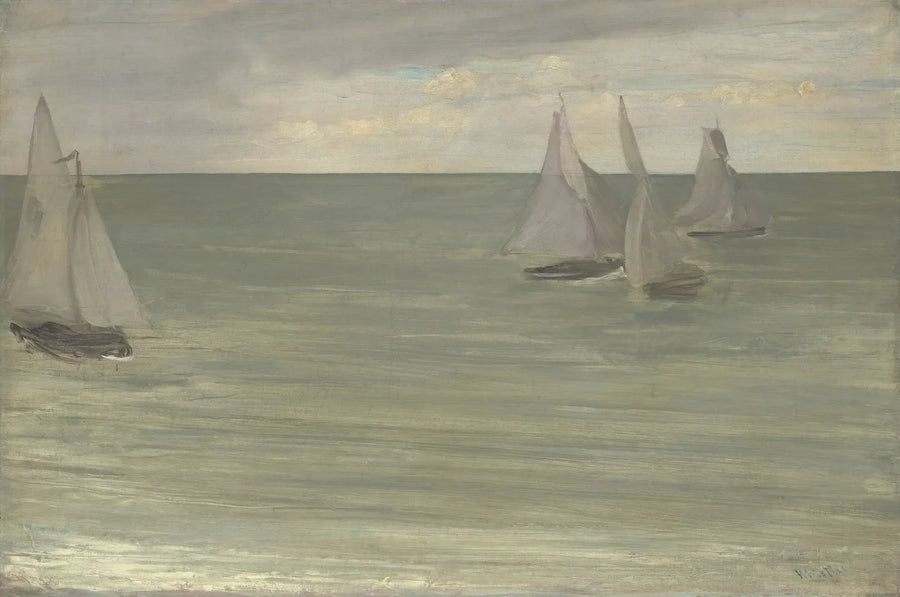 Trouville (Gray and Green, the Silver Sea) - James Abbott McNeill Whistler