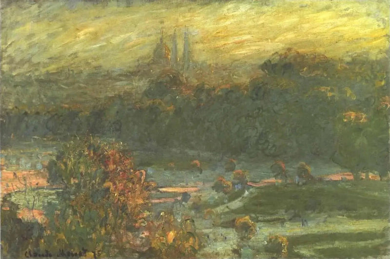 The Tuileries, sketch W403 - Claude Monet