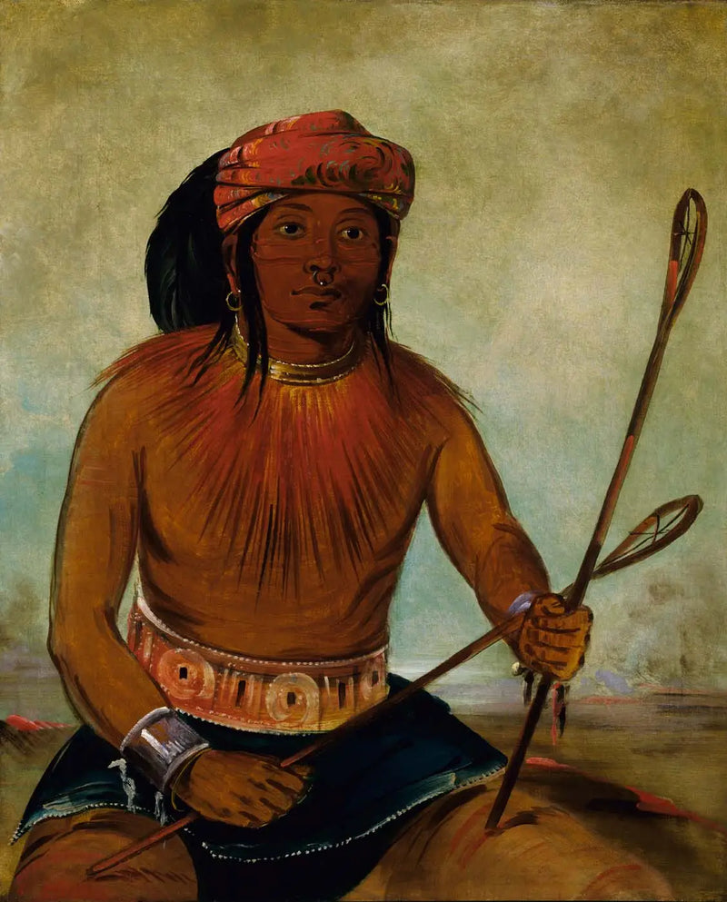 Tul-lock-chísh-ko, drinks the juice of the stone - George Catlin