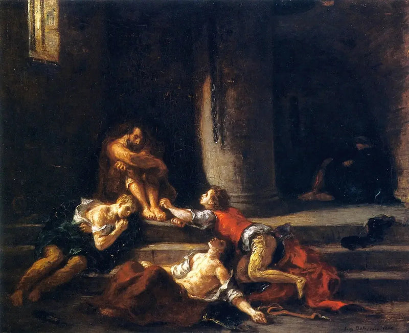 Ugolin and His Sons - Eugène Delacroix