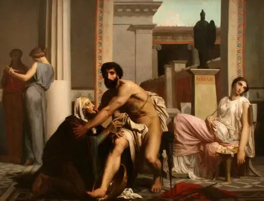 Ulysses Recognized by His Nurse upon His Return from Troy - Bouguereau