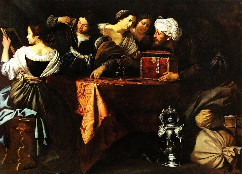 Ulysse thanks Achilles among the daughters of Lycomède - Artemisia Gentileschi