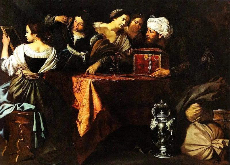 Ulysse thanks Achilles among the daughters of Lycomède - Artemisia Gentileschi