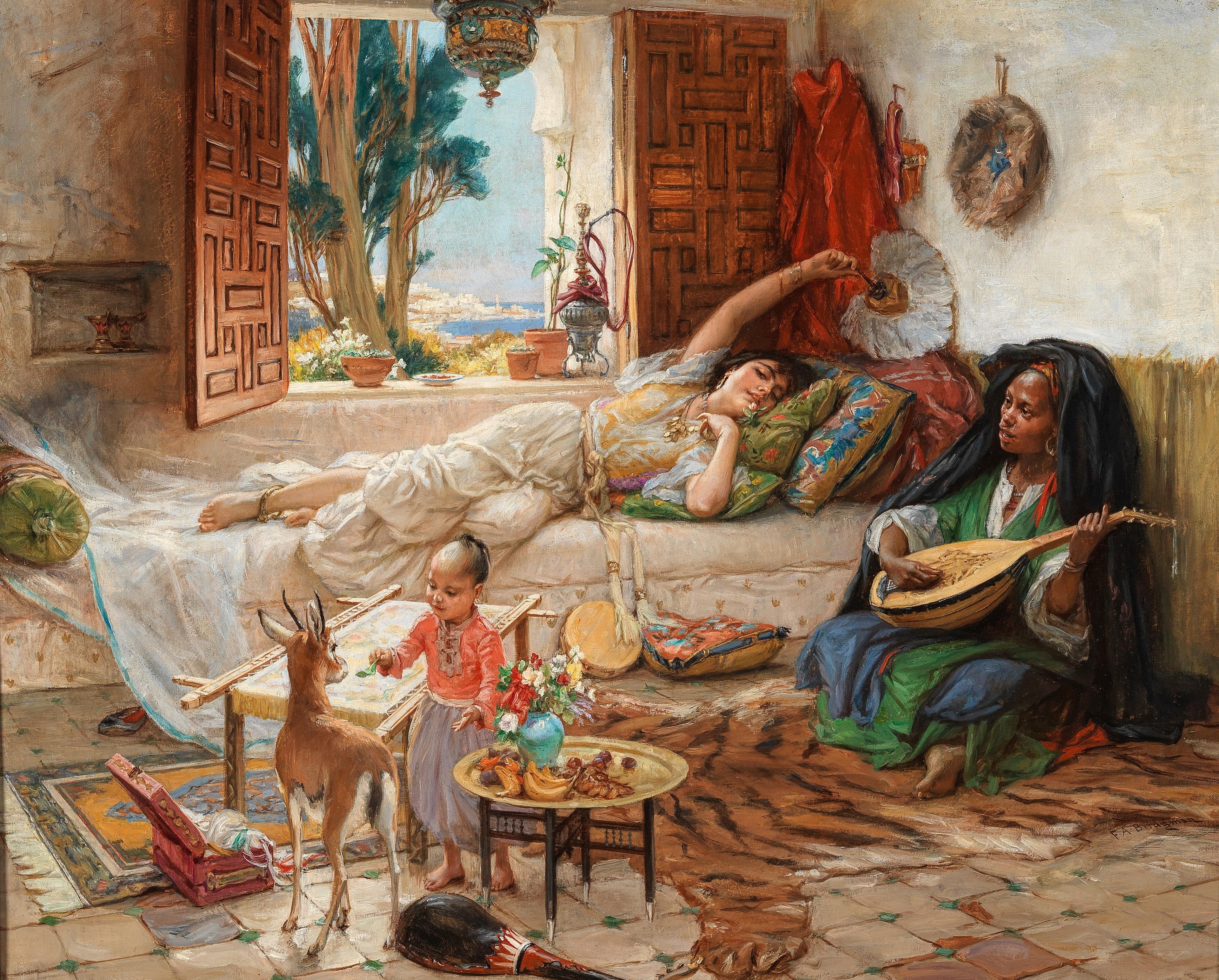 An Afternoon in Algiers - Frederick Arthur Bridgman