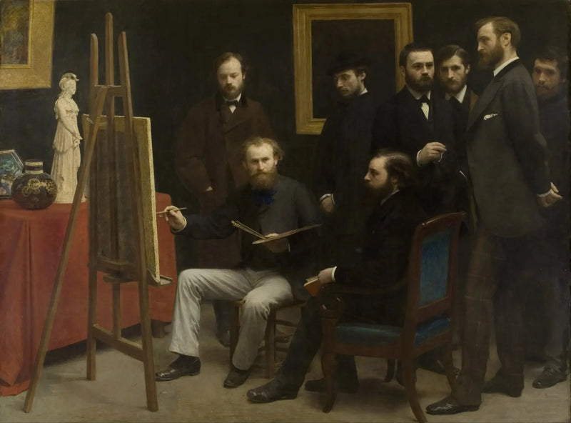 A Studio in Batignolles - Henri Fantin-Latour
