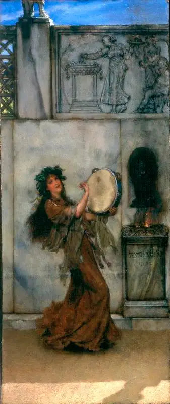 A garden altar - Lawrence Alma-Tadema