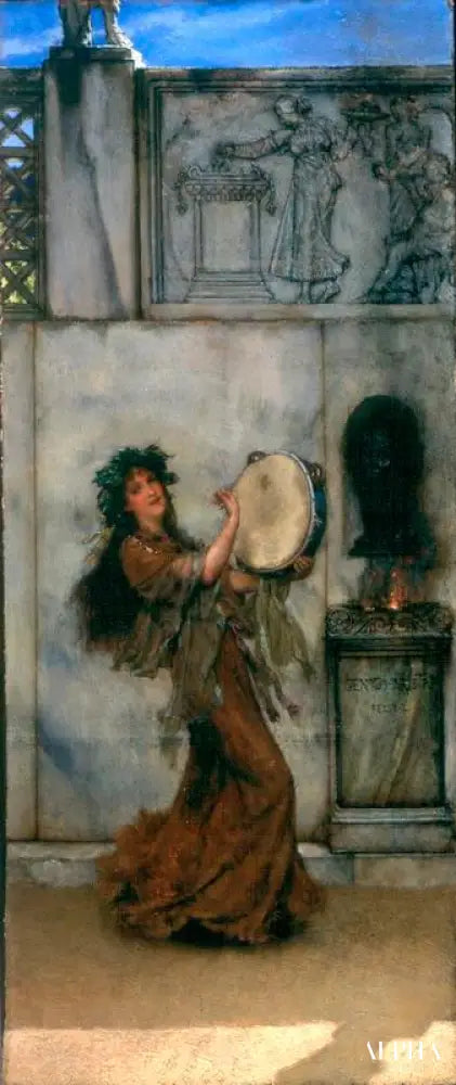 Un autel de jardin - Lawrence Alma-Tadema Reproductions de tableaux à la peinture à l’huile