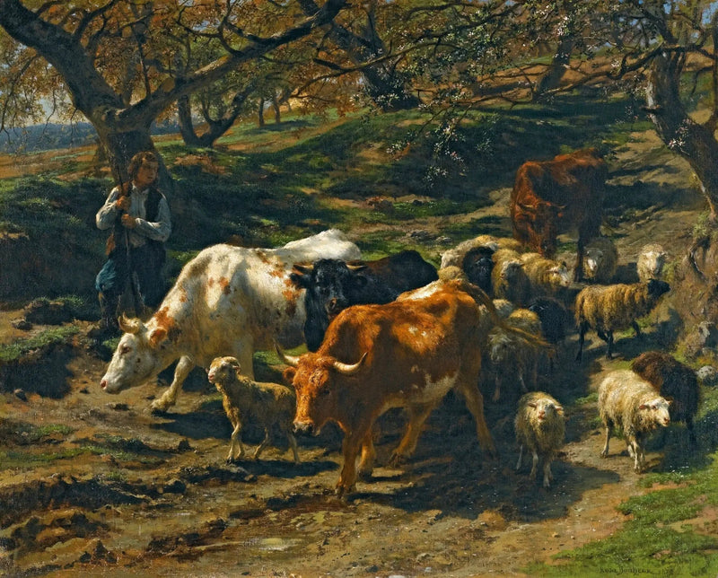 A shepherd with his flock - Rosa Bonheur