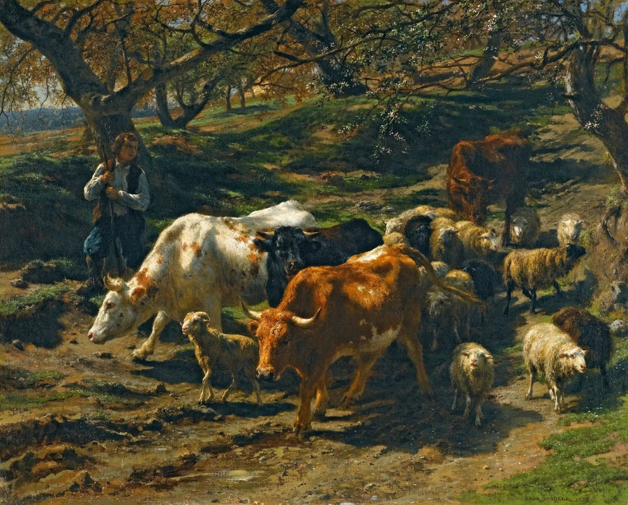 A shepherd with his flock - Rosa Bonheur