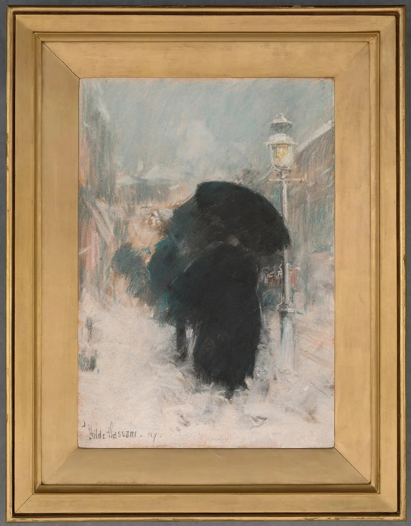 A Blizzard in New York - Childe Hassam