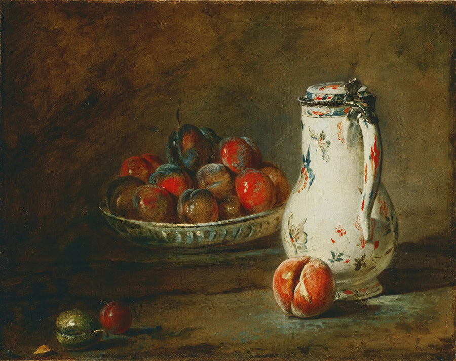 A bowl of prunes - Jean Siméon Chardin