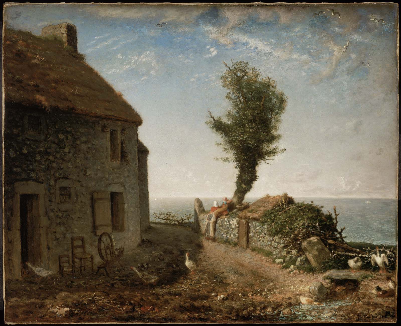 A Corner of the Village of Gréville - Jean-François Millet