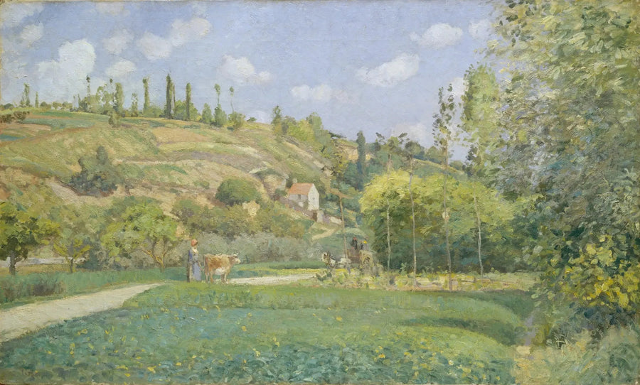 A Drover at Valhermeil, Auvers-sur-Oise - Camille Pissarro