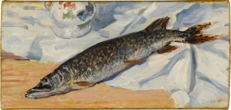 A Pike from Loing - Alfred Sisley