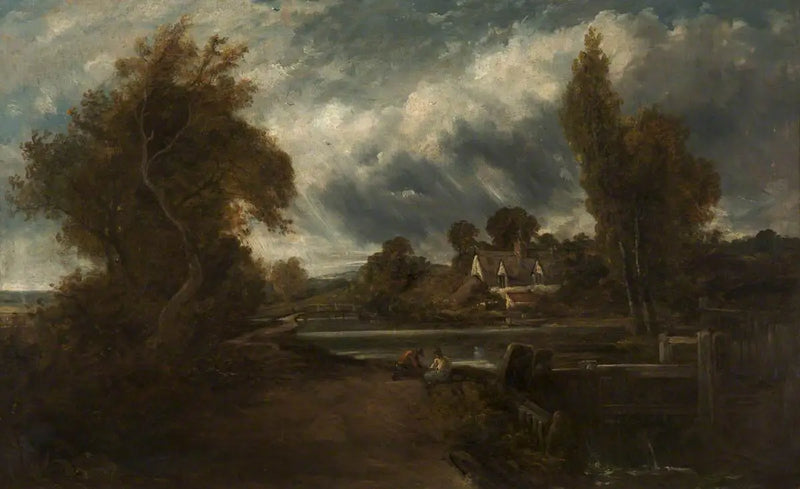 A lock on the Stour - John Constable