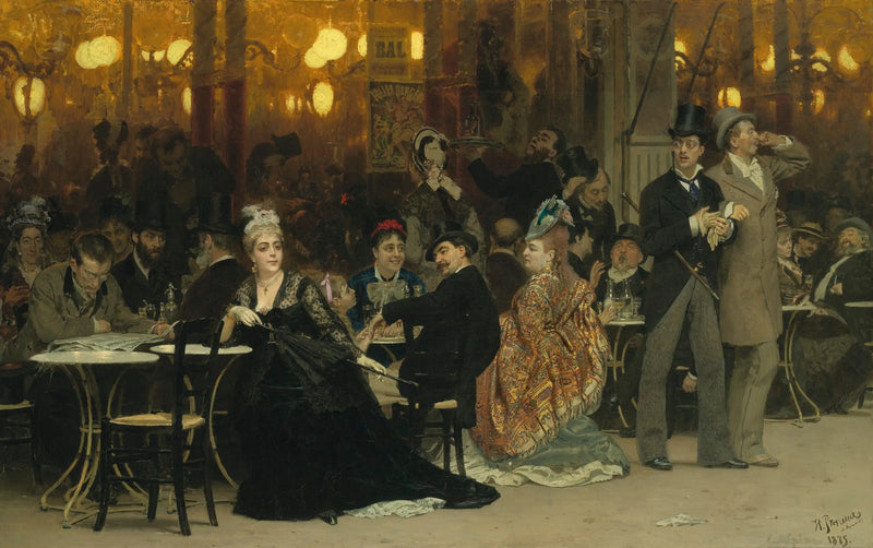 A Parisian Café - Ilya Repin