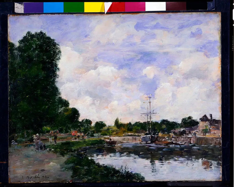 A Canal in Abbeville - Eugène Boudin