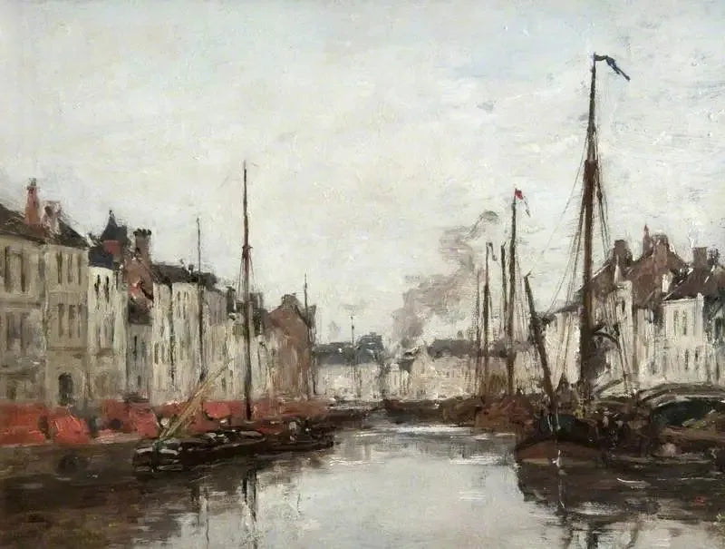 A Dutch Canal - Eugène Boudin