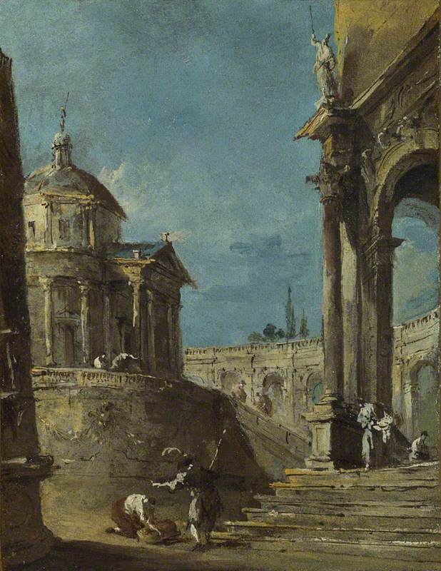 An Architectural Caprice - Francesco Guardi