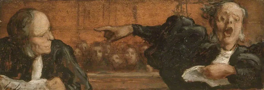 A Famous Case - Honoré Daumier