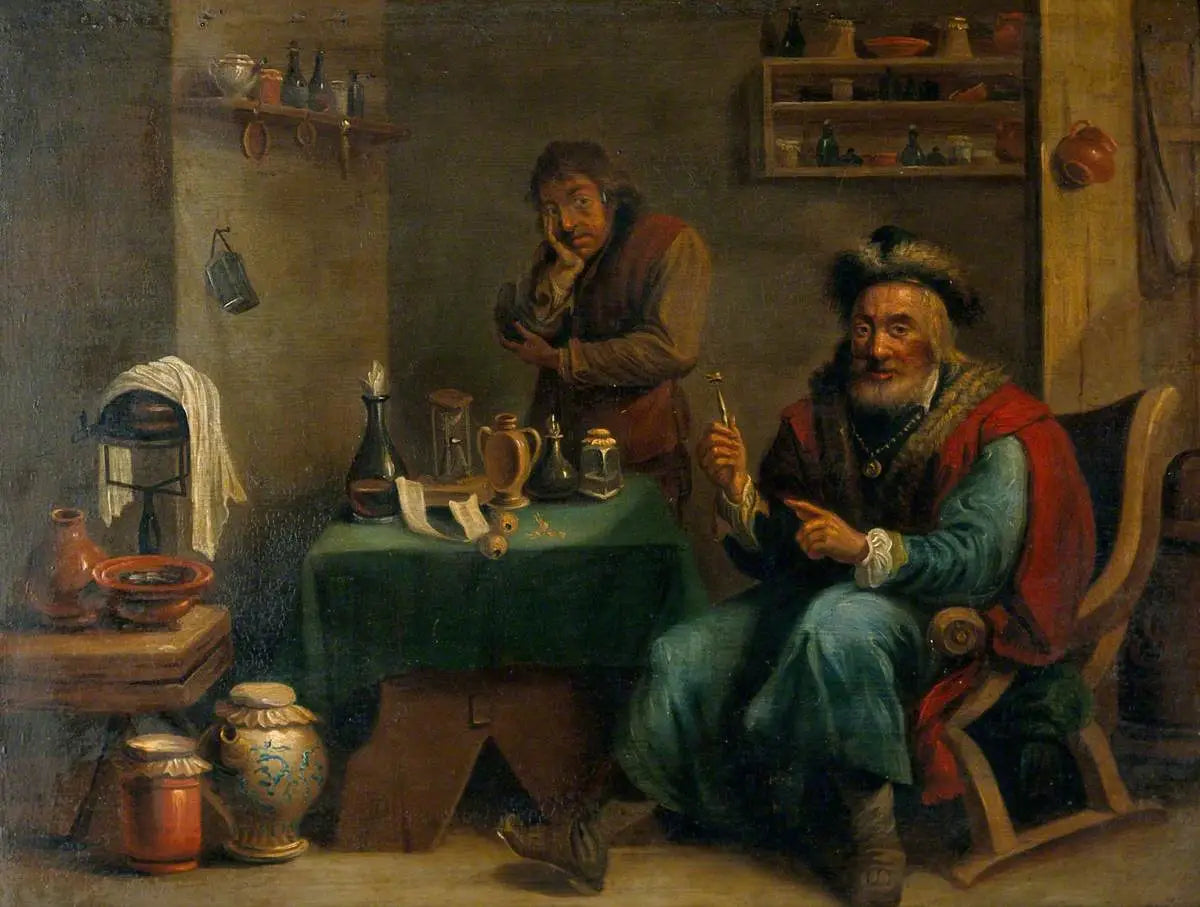 Un chirurgien qui a extrait une dent - David Teniers le Jeune image 1 tableau peint à l’huile sur toile