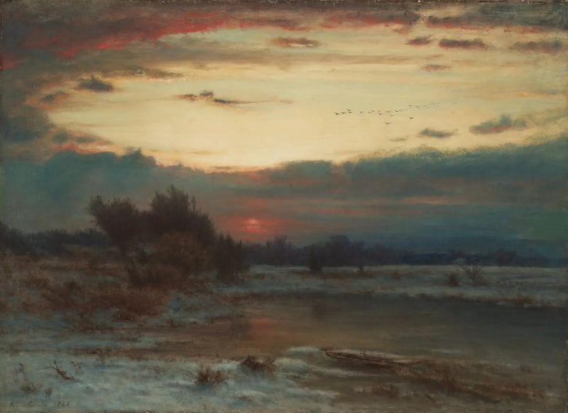 A Winter Sky - George Inness