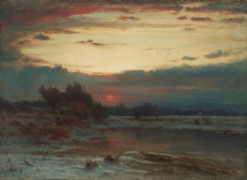 A Winter Sky - George Inness