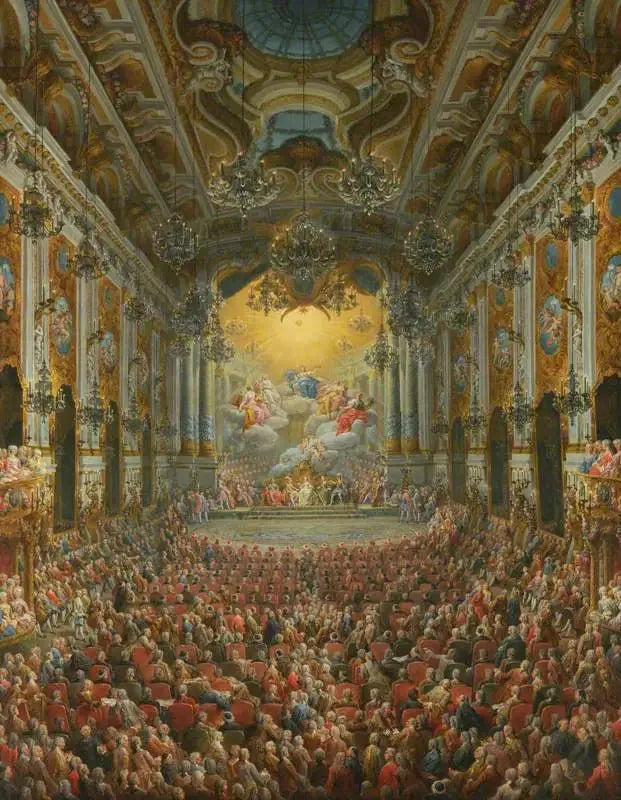A concert given by the Duke of Nivernais on the occasion of the birth of the Dauphin - Giovanni Paolo Panini