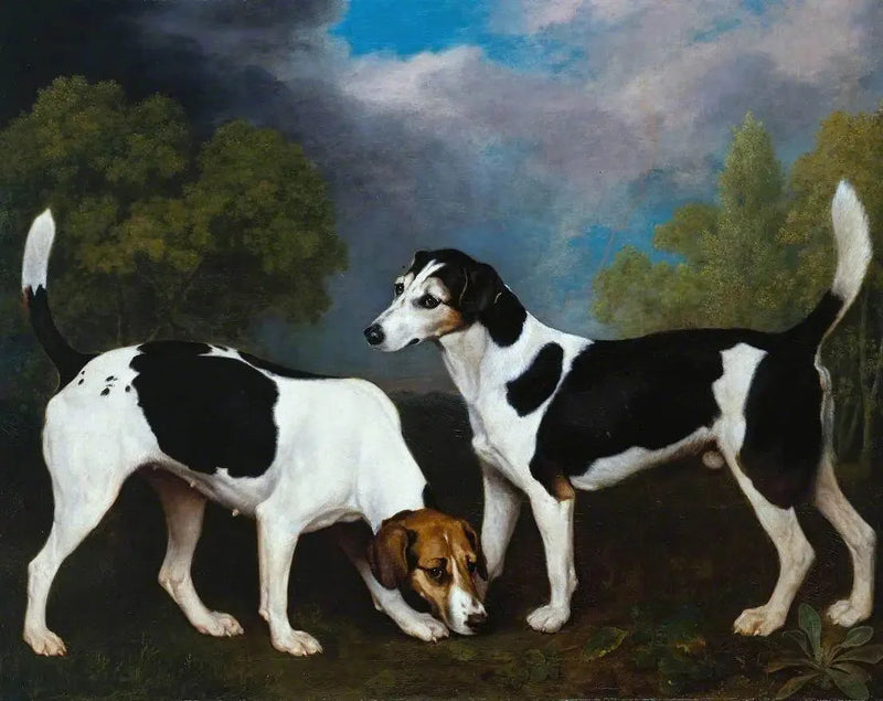 A couple of Foxhounds - George Stubbs