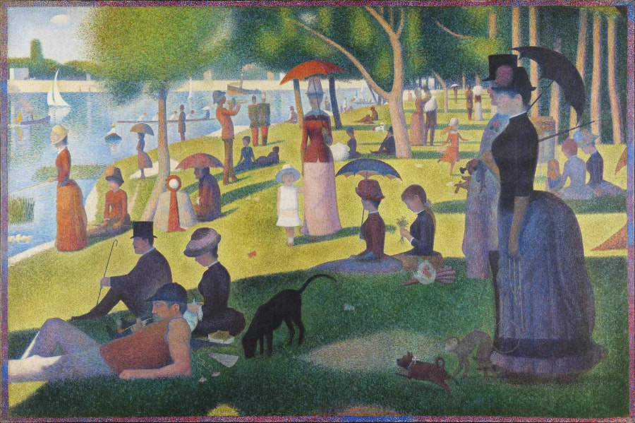 Un dimanche après-midi à l'Île de la Grande Jatte - Georges Seurat image 1 tableau peint à l’huile sur toile