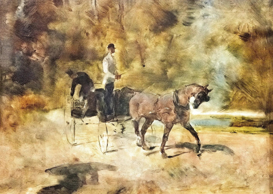 A dog-cart - Henri de Toulouse-Lautrec