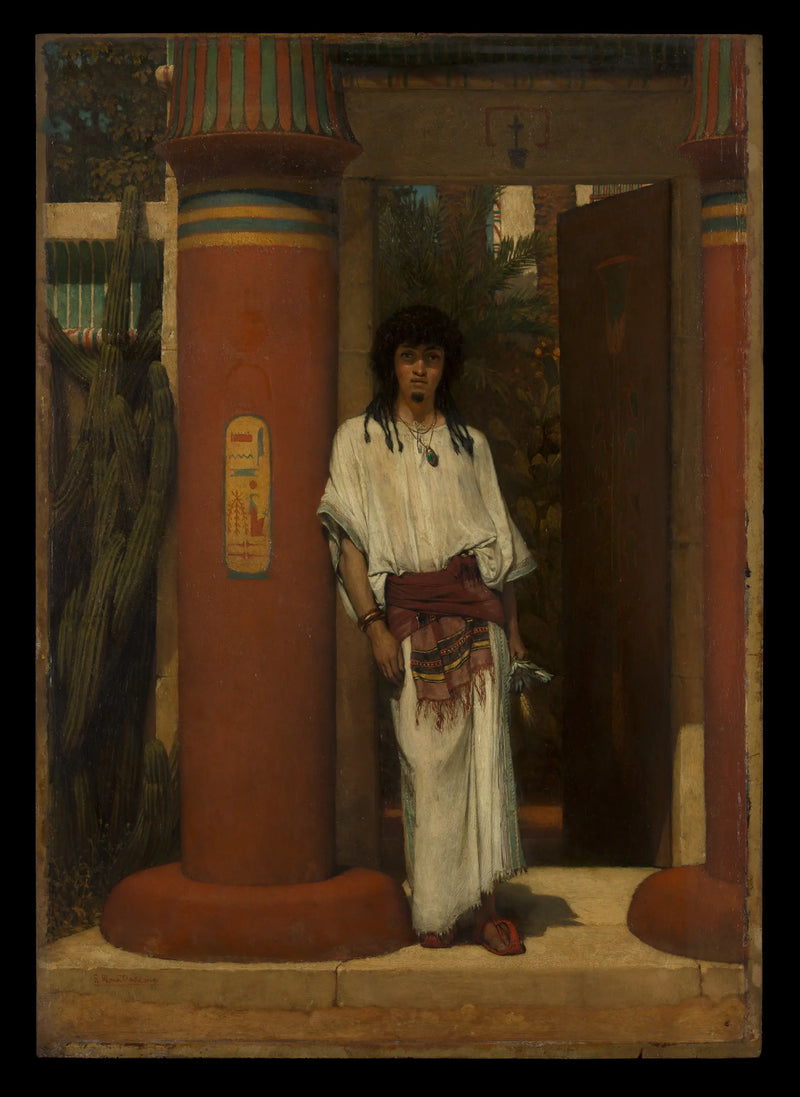 An Egyptian in a Door - Lawrence Alma-Tadema