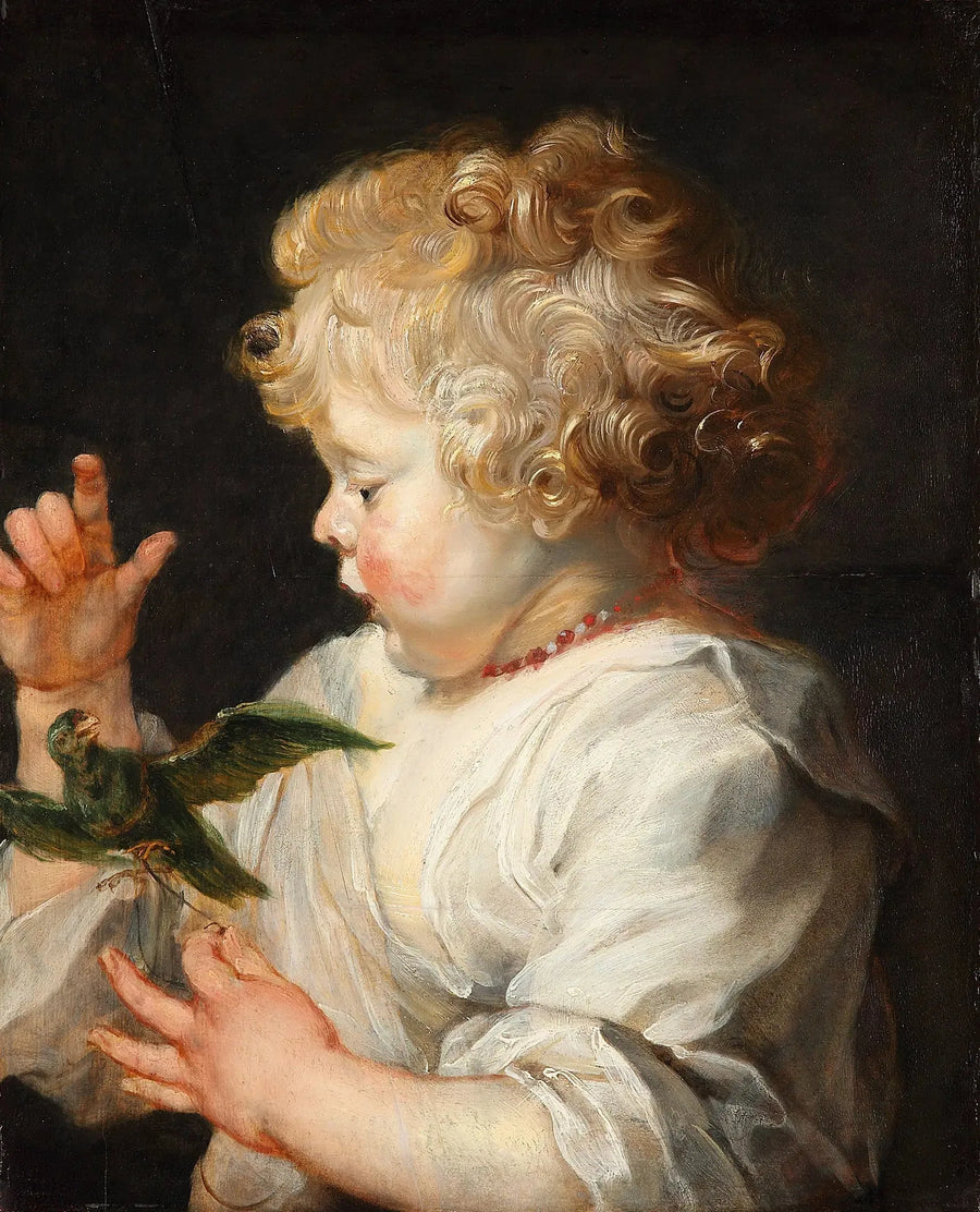 A Child with a Bird - Peter Paul Rubens