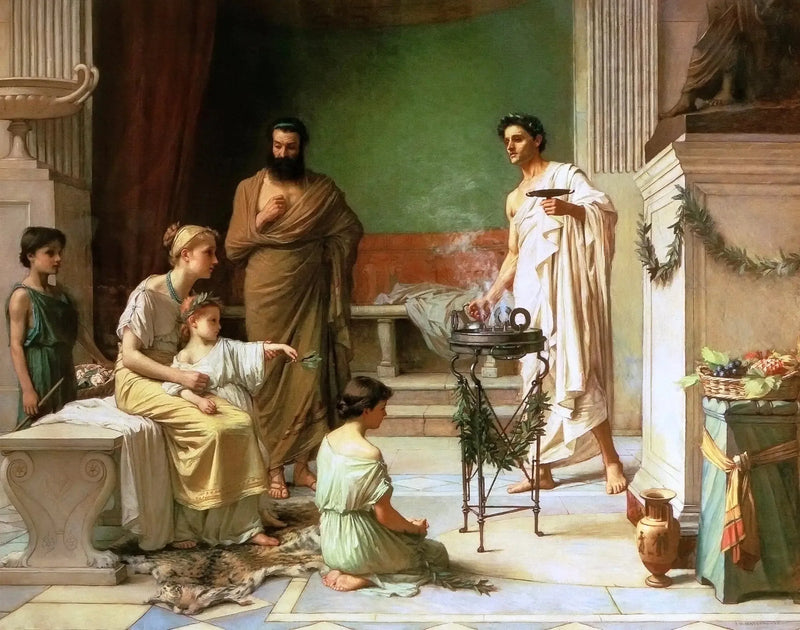 A Sick Child Brought to the Temple of Aesculapius - John William Waterhouse