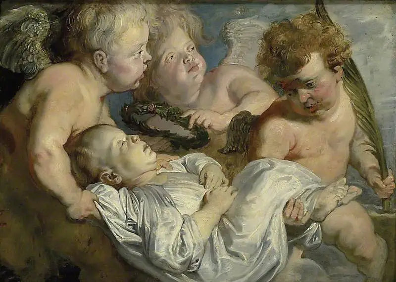 A Dead Child Carried to Heaven by Angels - Peter Paul Rubens