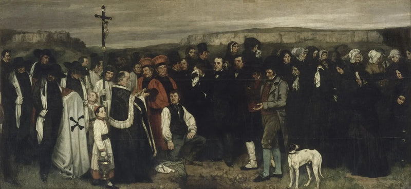 A Funeral at Ornans - Gustave Courbet