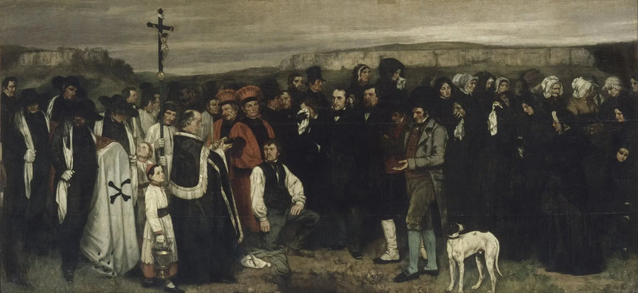 A Funeral at Ornans - Gustave Courbet