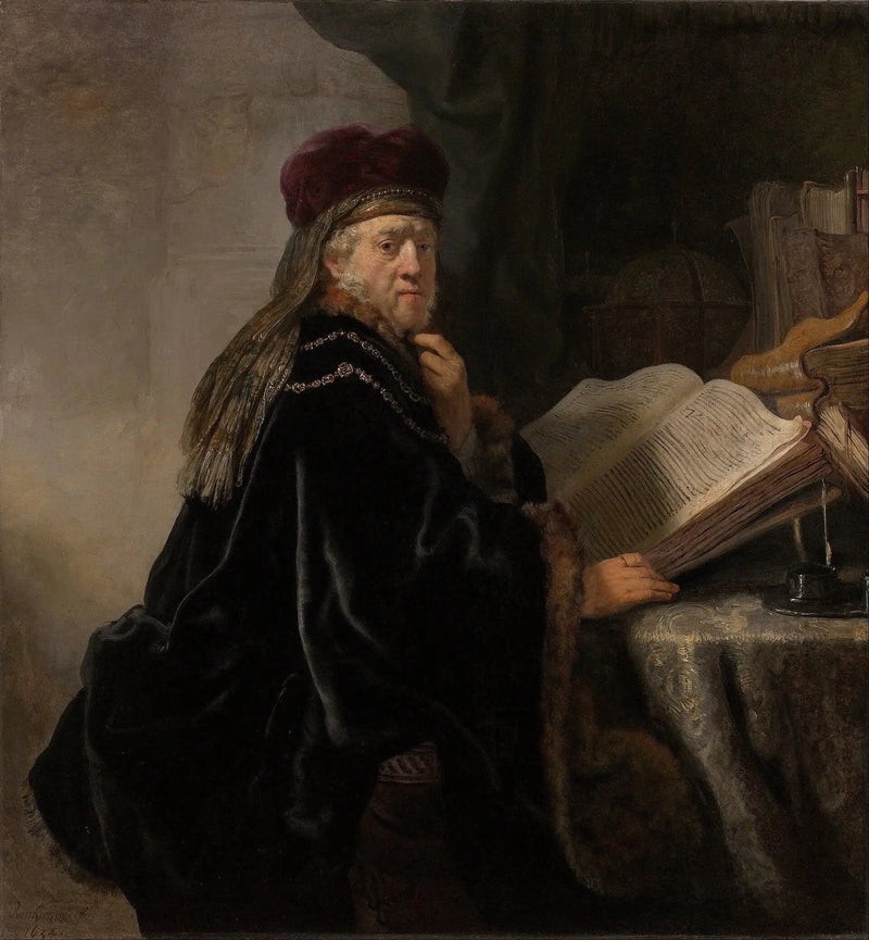 A Scholar in His Study - Rembrandt