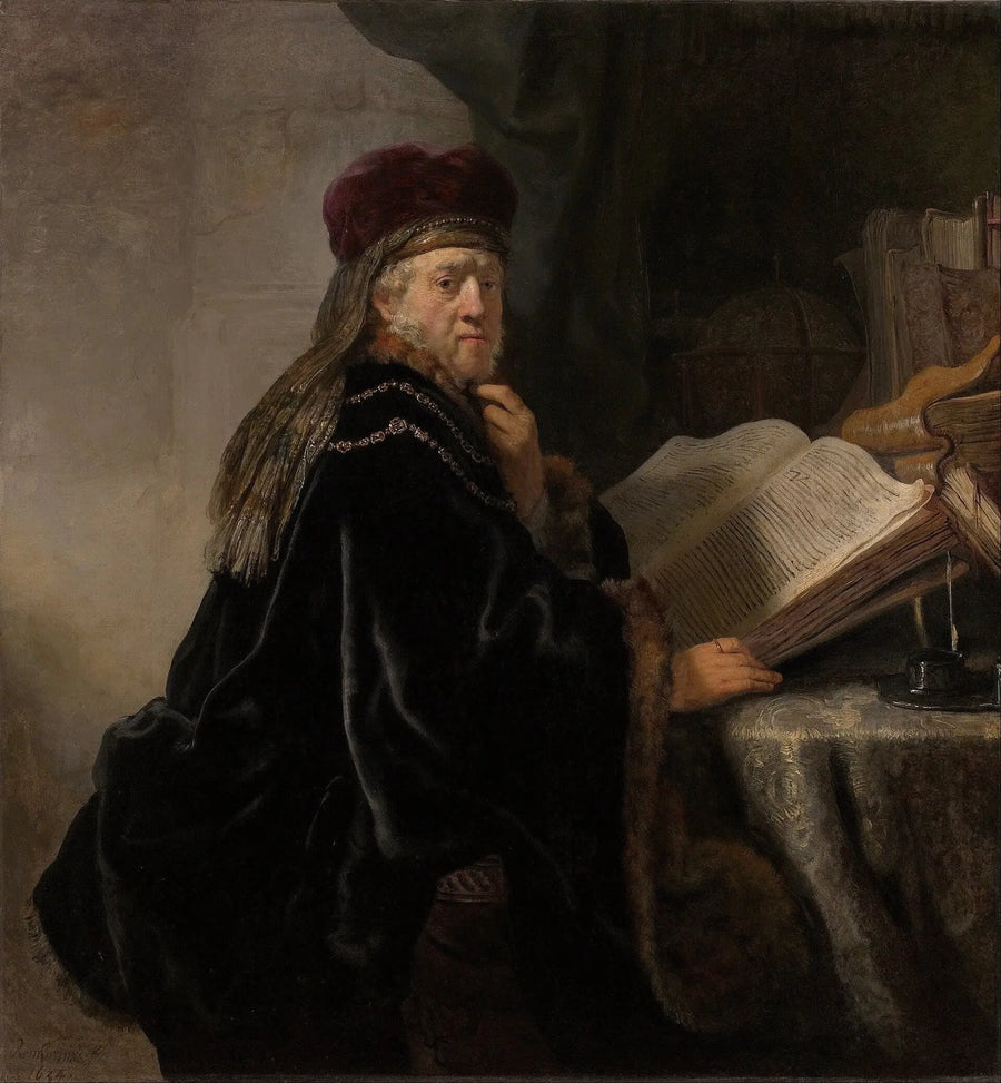 A Scholar in His Study - Rembrandt