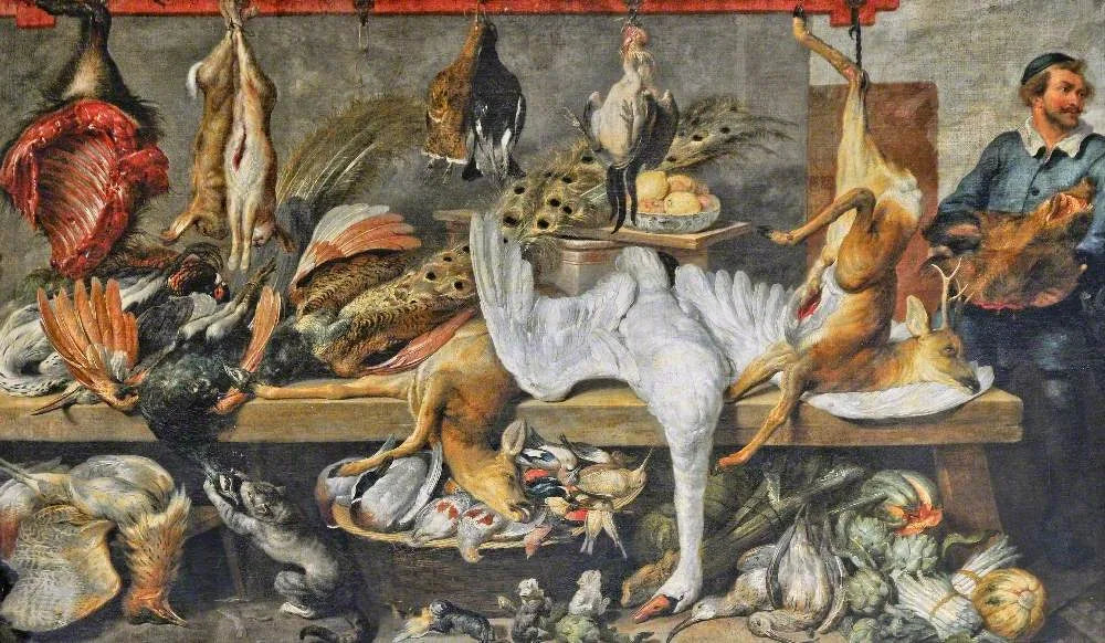 Un étal de boucher - Frans Snyders image 1 copie de tableau peinte à la main