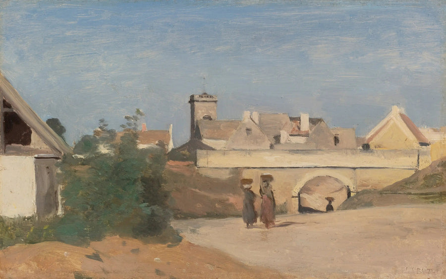 A suburb of the city (Rochefort-sur-Mer, Charente) - Jean-Baptiste Camille Corot